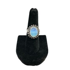 Opalite sterling ring size 6 3/4